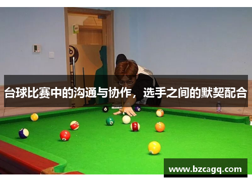 台球比赛中的沟通与协作，选手之间的默契配合